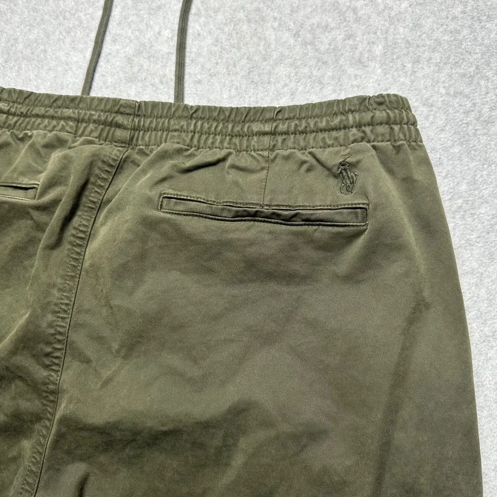 Polo Ralph Lauren Men Prepster Classic Fit Pants Olive Green Stretch Waist L